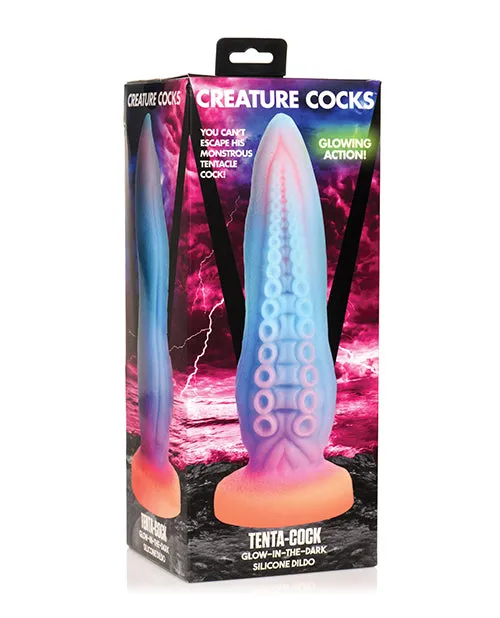 Creature Cocks TentaCock Glow in the Dark Silicone Dildo Multicolor Creature Cocks Dildos