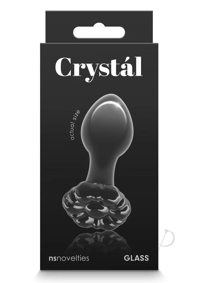 Crystal Anal Crystal Premium Glass Flower Probe Black