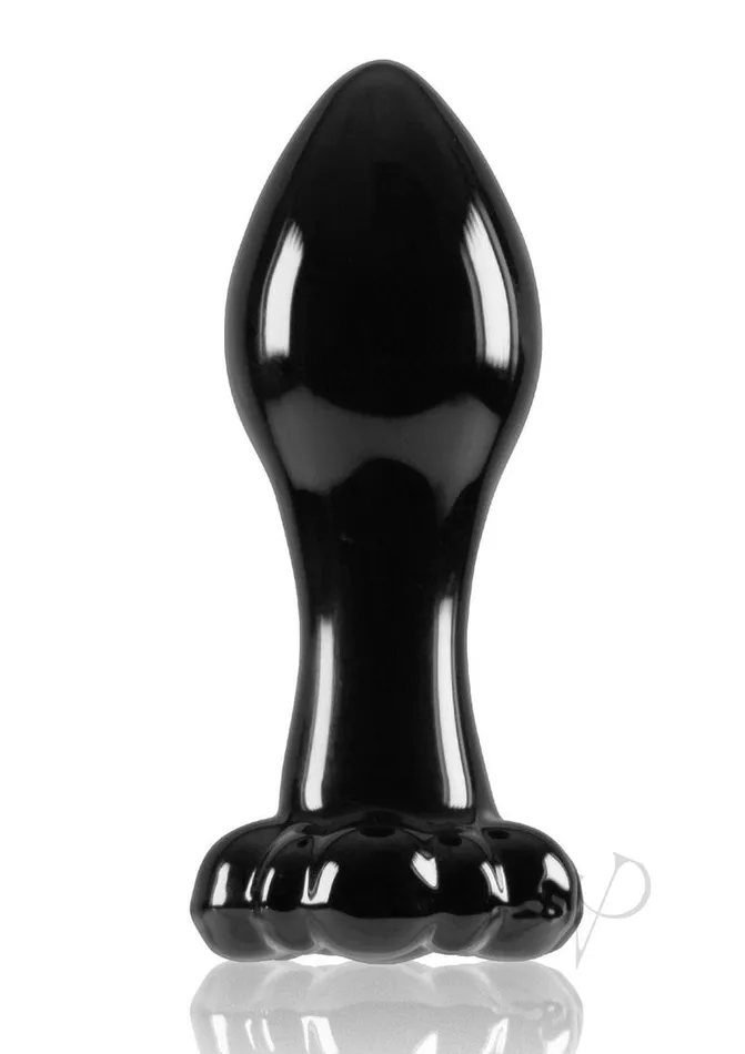 Crystal Anal Crystal Premium Glass Flower Probe Black Crystal Anal Crystal Premium Glass Flower Probe Black