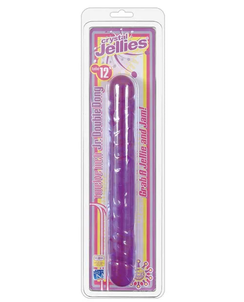 Crystal Jellies Dildos Crystal Jellies Jr Double Dildo 12in Purple Crystal Jellies Dildos Crystal Jellies Jr Double Dildo 12in Purple