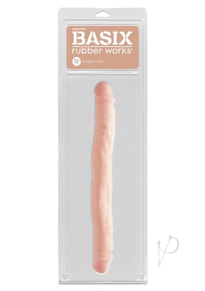 Dildos Basix Rubber Works Basix Rubber Works Double Dong Waterproof 12in Vanilla Dildos Basix Rubber Works Basix Rubber Works Double Dong Waterproof 12in Vanilla