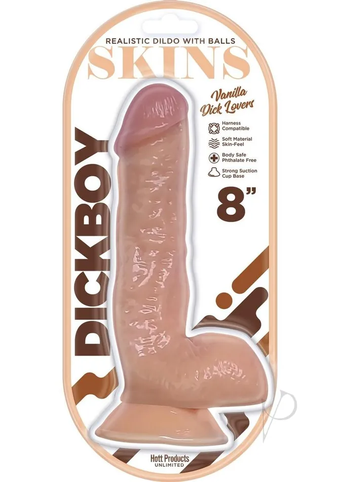Dildos Dickboy Skins Vanilla Lovers Dildo 8in Dickboy