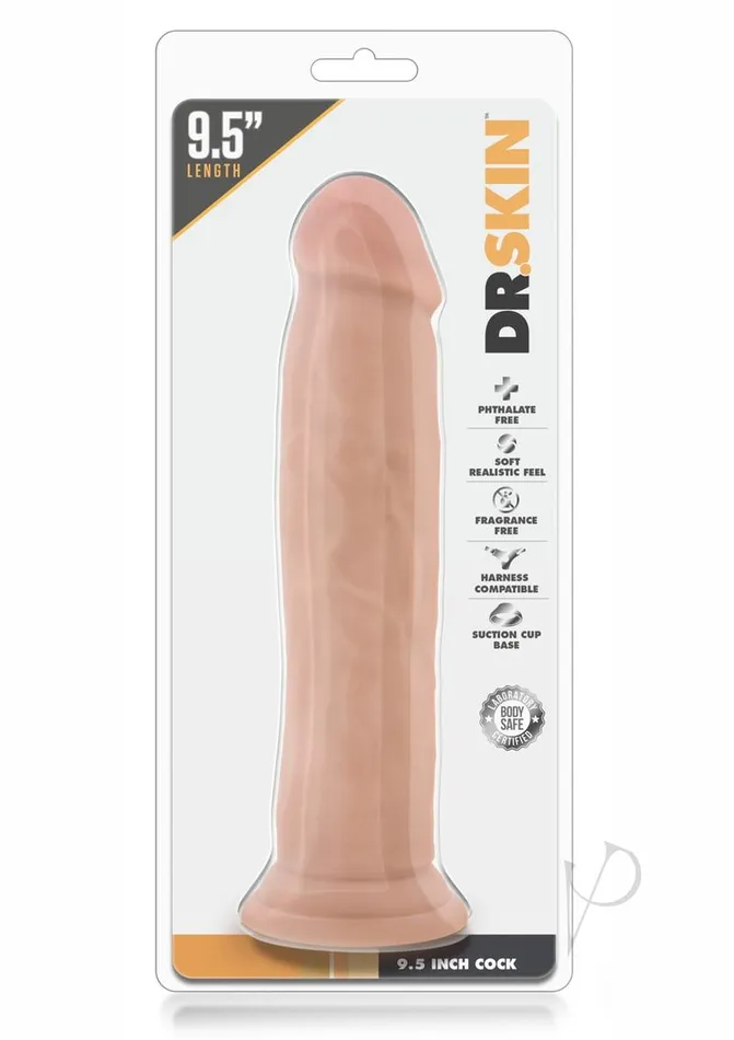 Dildos Dr Skin Silver Collection Dildo 95in Vanilla Dr Skin