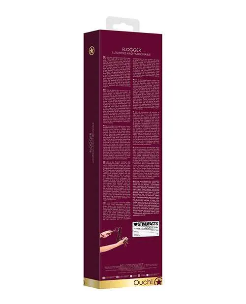 Dildos Ouch Shots Ouch Halo Flogger Burgundy