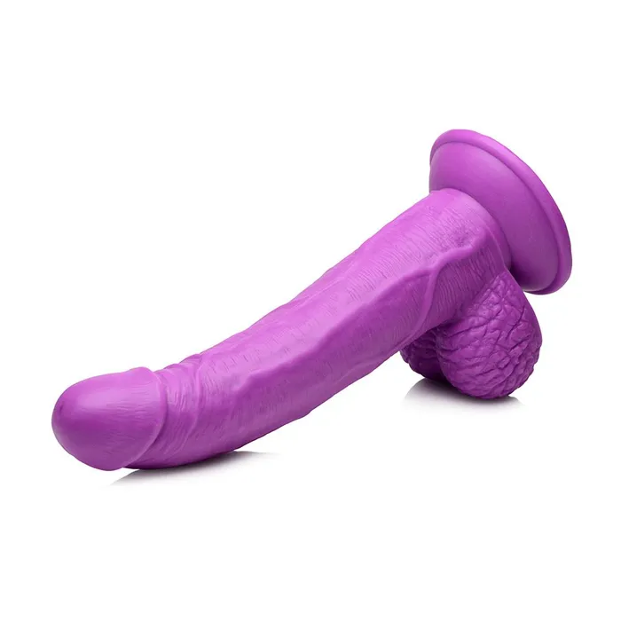 Dildos Pop Peckers 75 Inch Curved Dildo with Balls