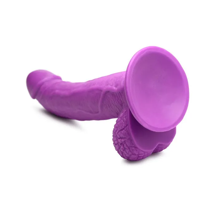 Dildos Pop Peckers 75 Inch Curved Dildo with Balls