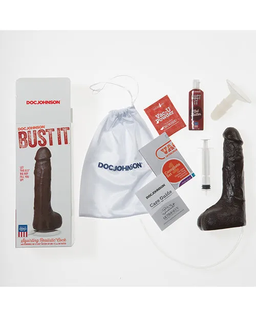 Doc Johnson Dildos Bust It Squirting Dildo 85in Black Doc Johnson Dildos Bust It Squirting Dildo 85in Black
