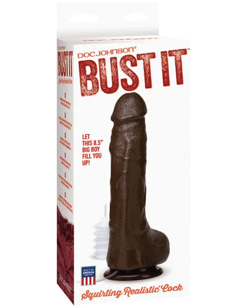 Doc Johnson Dildos Bust It Squirting Dildo 85in Black Doc Johnson Dildos Bust It Squirting Dildo 85in Black
