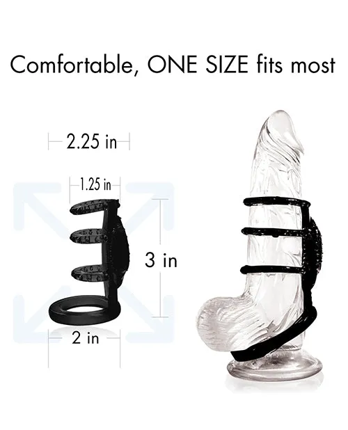 Doctor Love Male Sex Toys Doctor Loves Zinger Vibrating Cock Cage Black