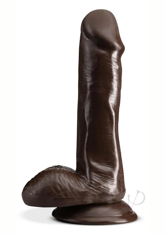 Dr Skin Plus Gold Collection Posable Dildo with Balls and Suction Cup 6in Chocolate Dr Skin Female Sex Toys Dr Skin Plus Gold Collection Posable Dildo with Balls and Suction Cup 6in Chocolate Dr Skin Female Sex Toys