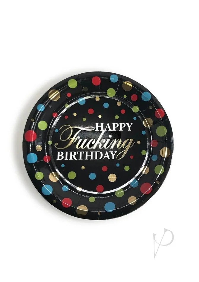 Enhancers Candyprints Party Happy Fn Birthday Plates 8 per Pack Multicolor