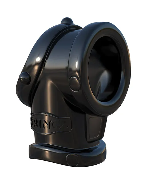 Fantasy C Ringz Fantasy CRingz Pipe Cock Ring with BallStretcher Black Male Sex Toys