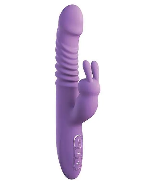 Fantasy For Her Vibrators Fantasy For Her Thrusting Silicone Rabbit Vibrator Purple