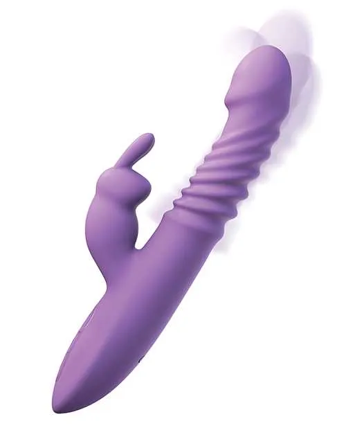 Fantasy For Her Vibrators Fantasy For Her Thrusting Silicone Rabbit Vibrator Purple