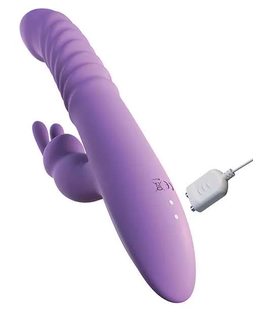 Fantasy For Her Vibrators Fantasy For Her Thrusting Silicone Rabbit Vibrator Purple