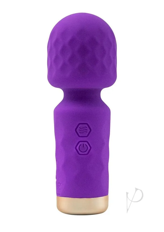 Female Sex Toys Bms Factory MLady Rechargeable Silicone Mini Vibrating Wand Purple