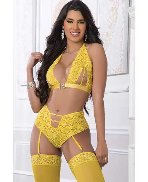 Female Sex Toys G World High Waist Lace Garter Panty Halter Top wStockings Illuminating OS Female Sex Toys G World High Waist Lace Garter Panty Halter Top wStockings Illuminating OS