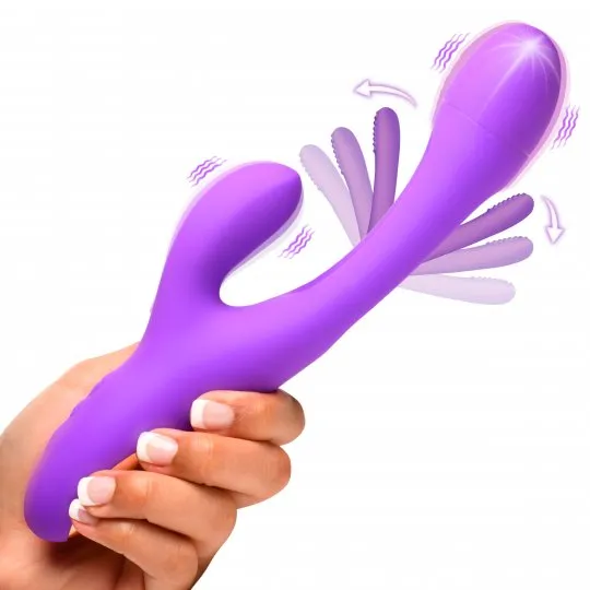 Female Sex Toys INMI Tri Flick Silicone Flicking Rabbit Vibrator