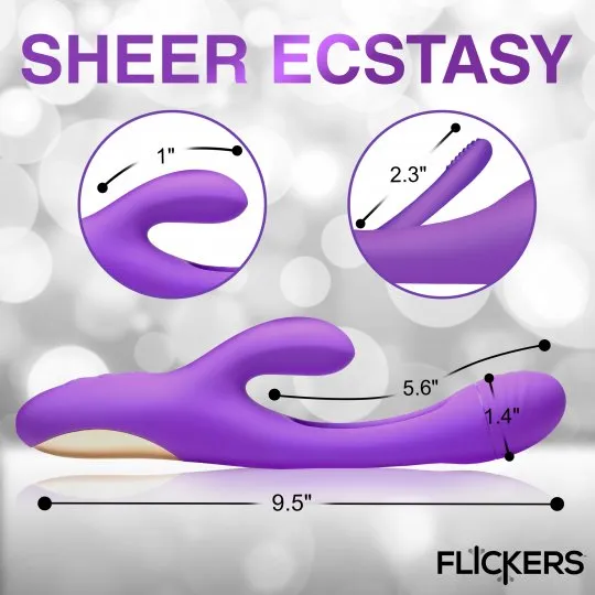 Female Sex Toys INMI Tri Flick Silicone Flicking Rabbit Vibrator