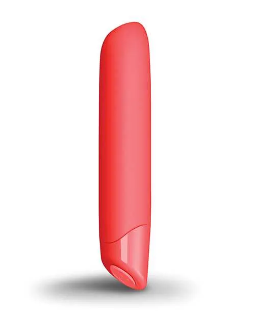 Female Sex Toys Rocks Off SugarBoo Cool Coral Rechargeable Silicone Vibrator Fuchsia