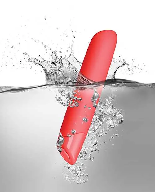 Female Sex Toys Rocks Off SugarBoo Cool Coral Rechargeable Silicone Vibrator Fuchsia