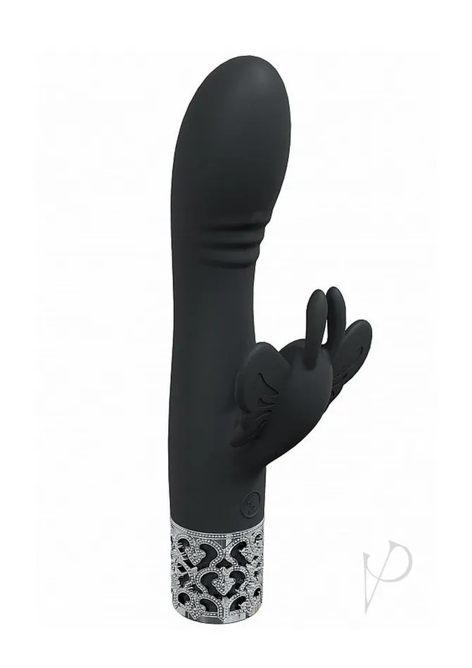 Female Sex Toys Royal Gems Royal Gems Monarch Rechargeable Silicone Rabbit Vibrator Black Female Sex Toys Royal Gems Royal Gems Monarch Rechargeable Silicone Rabbit Vibrator Black