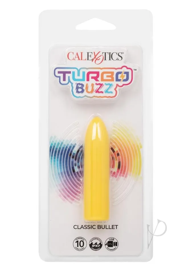 Female Sex Toys Turbo Buzz Turbo Buzz Classic Rechargeable Bullet Yellow