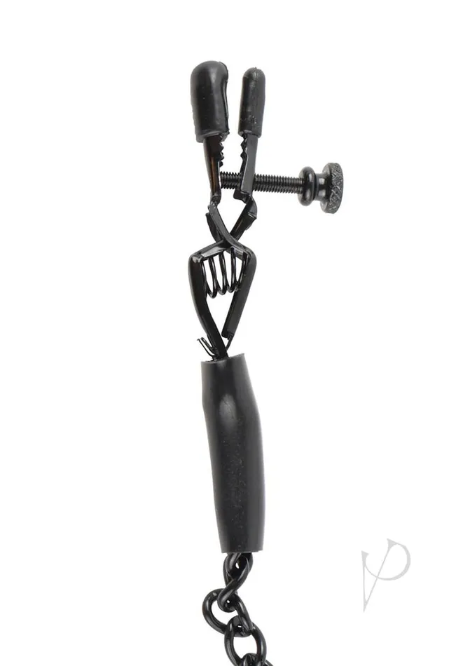 Fetish Fantasy Series Couples Fetish Fantasy Series Adjustable Nipple Chain Clamps Black Fetish Fantasy Series Couples Fetish Fantasy Series Adjustable Nipple Chain Clamps Black