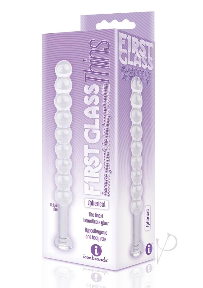 First Glass Thins Spherical Glass Plug Clear The 9s Anal