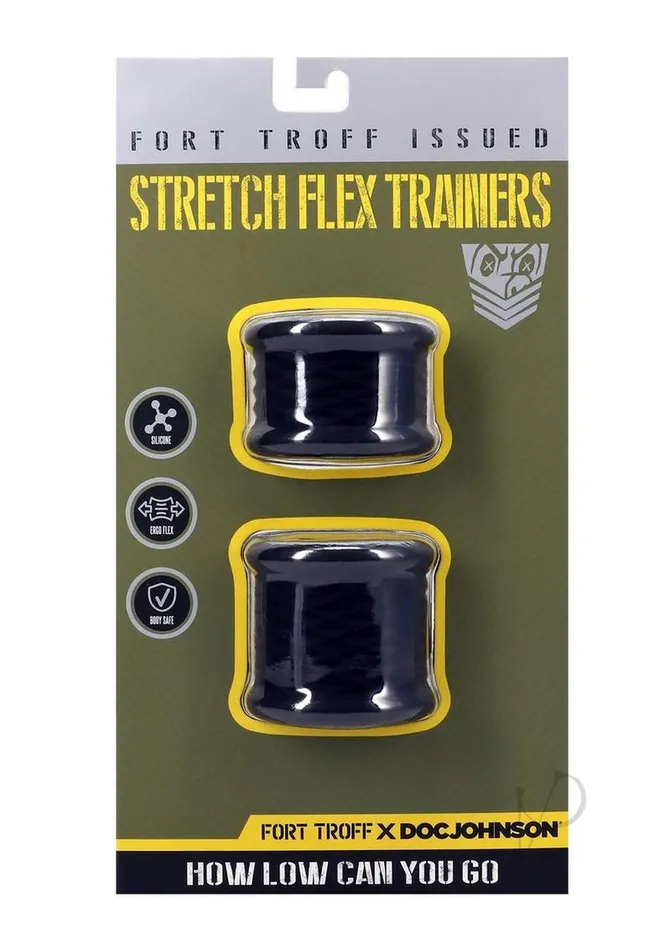 Fort Troff Anal Fort Troff Stretch Flex Silicone Trainers Black