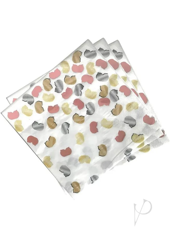Glitterati Boobie Party Napkins 8 per Pack Multicolor Candyprints Party Enhancers Glitterati Boobie Party Napkins 8 per Pack Multicolor Candyprints Party Enhancers