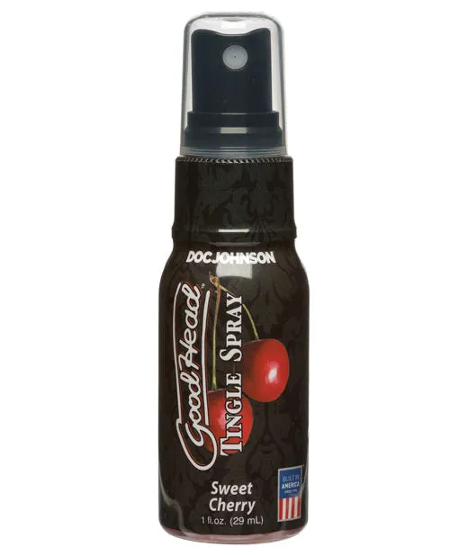 Good Head Vibrators GoodHead Tingle Spray Sweet Cherry 1oz Good Head Vibrators GoodHead Tingle Spray Sweet Cherry 1oz