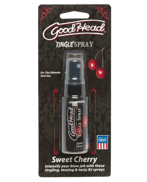 Good Head Vibrators GoodHead Tingle Spray Sweet Cherry 1oz Good Head Vibrators GoodHead Tingle Spray Sweet Cherry 1oz