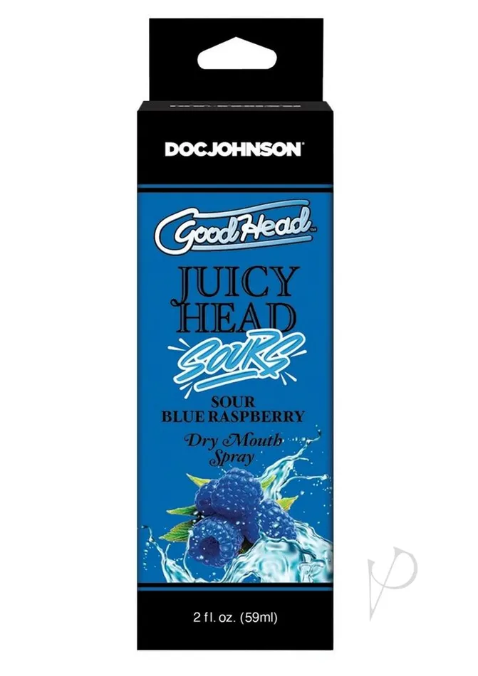 GoodHead Juicy Head Dry Mouth Spray Sour Blue Raspberry 2oz Good Head Vibrators