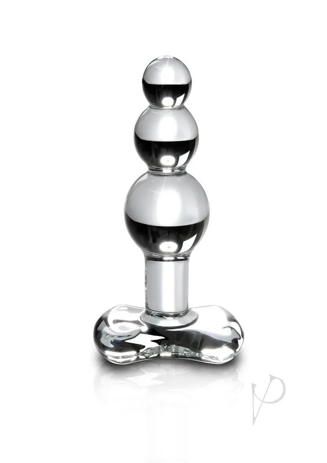 Icicles Anal Icicles No 47 Beaded Glass Anal Plug Clear