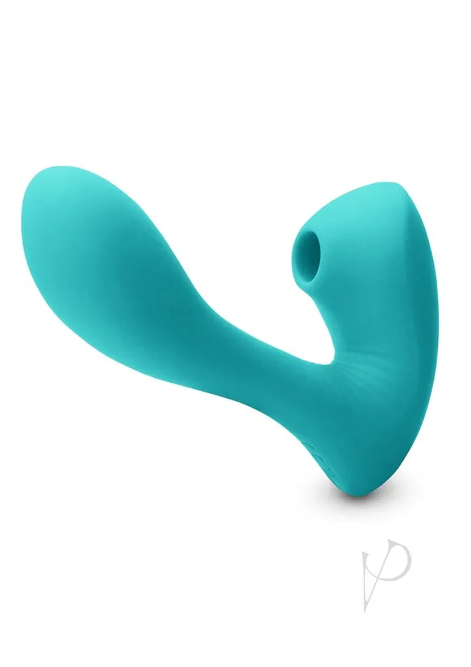 Inya Inya Sonnet Silicone Rechargeable Vibrator with Clitoral Stimulation Teal Female Sex Toys Inya Inya Sonnet Silicone Rechargeable Vibrator with Clitoral Stimulation Teal Female Sex Toys