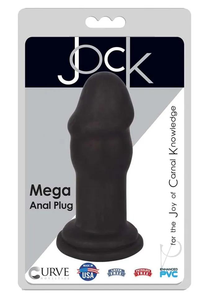 Jock Mega Penis Head Anal Plug Black Jock Anal