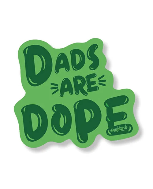 Kush Kards Male Sex Toys Dads Are Dope Sticker Pack of 3
