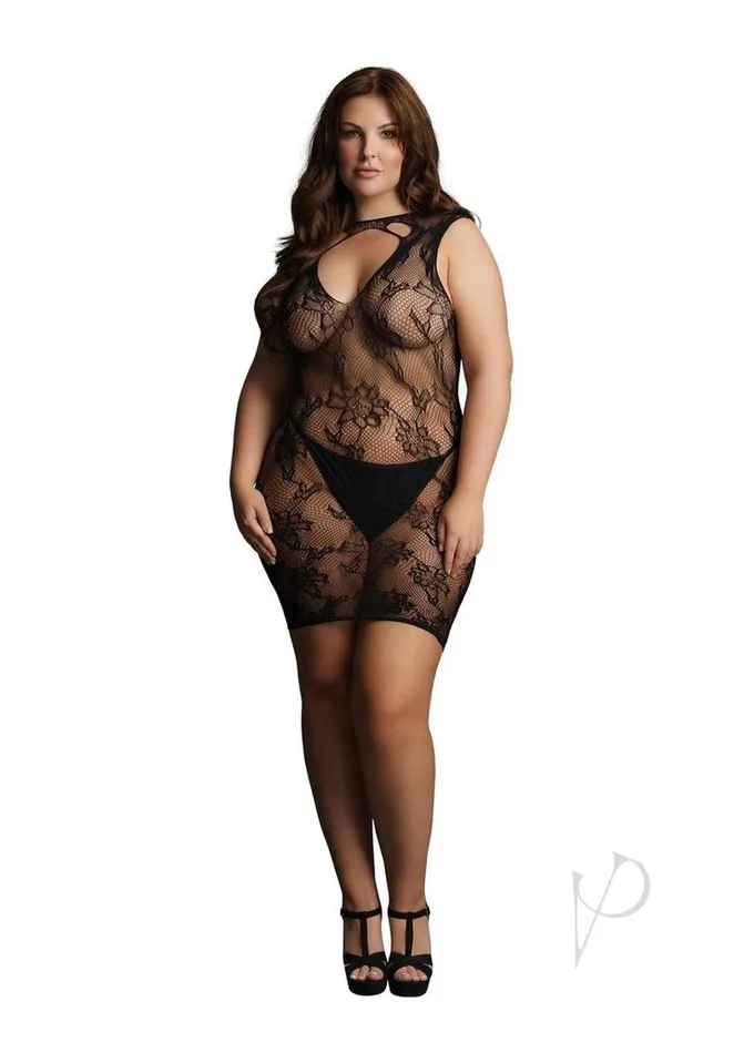 Le Desir Anal Le Desir High Neck Lace Mini Dress Queen Black Le Desir Anal Le Desir High Neck Lace Mini Dress Queen Black