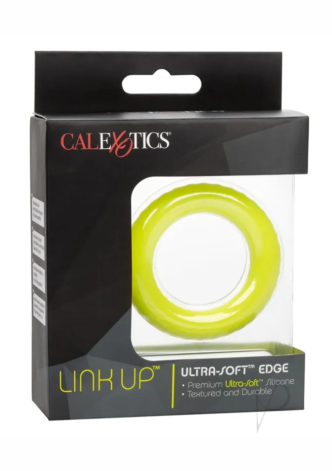 Link Up UltraSoft Edge Silicone Cock Ring Yellow Link Up Male Sex Toys