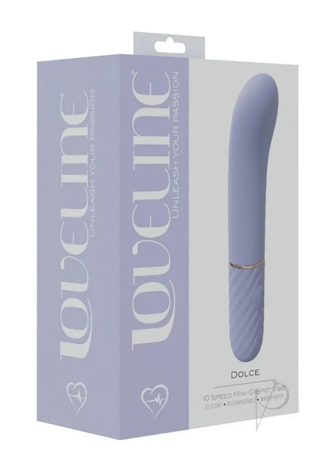LoveLine Dolce Silicone Rechargeable 10 Speed Mini GSpot Vibrator Lavender Loveline Female Sex Toys LoveLine Dolce Silicone Rechargeable 10 Speed Mini GSpot Vibrator Lavender Loveline Female Sex Toys