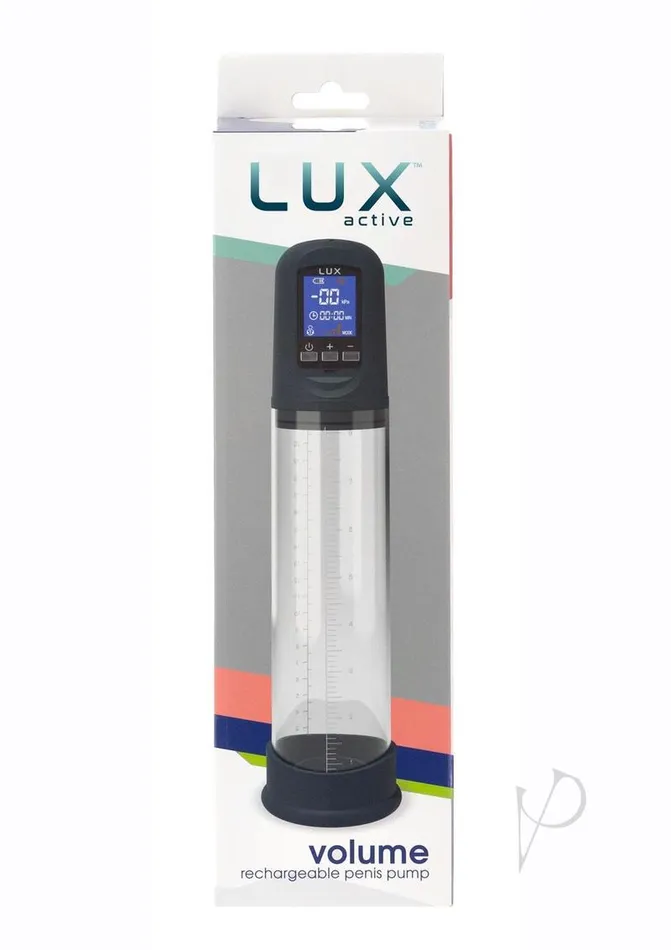 Lux Active Male Sex Toys Lux Active Volume LCD Rechargeable Auto Penis Pump Navy Lux Active Male Sex Toys Lux Active Volume LCD Rechargeable Auto Penis Pump Navy