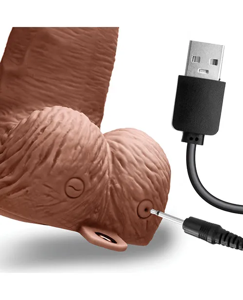 Lux Fetish Female Sex Toys Lux Fetish Rechargeable Strapon with Balls 6in Caramel Lux Fetish Female Sex Toys Lux Fetish Rechargeable Strapon with Balls 6in Caramel