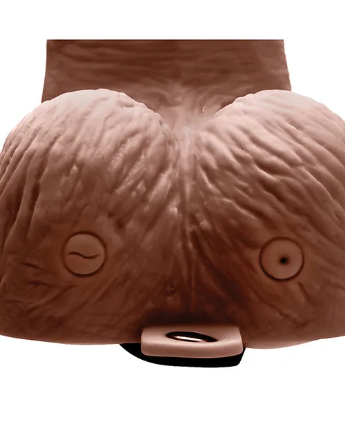 Lux Fetish Female Sex Toys Lux Fetish Rechargeable Strapon with Balls 6in Caramel Lux Fetish Female Sex Toys Lux Fetish Rechargeable Strapon with Balls 6in Caramel