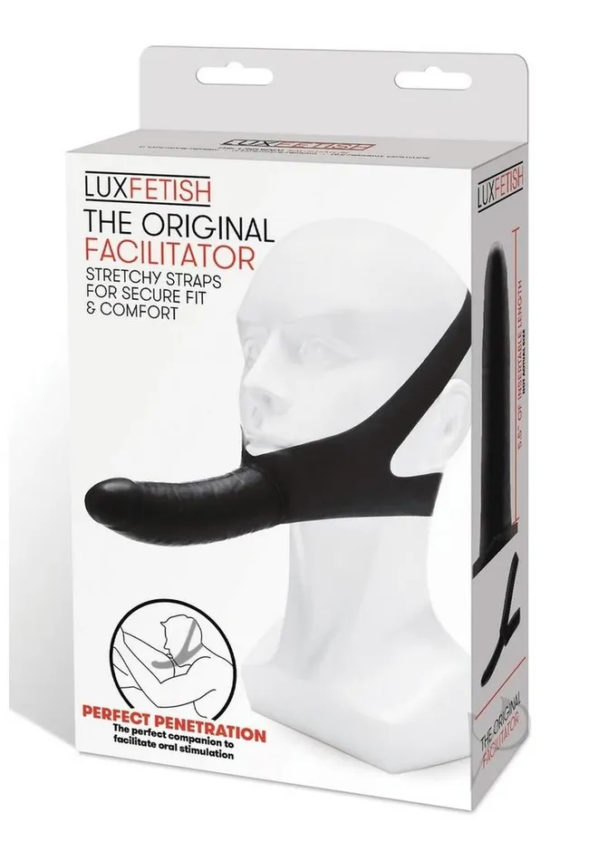 Lux Fetish The Original Facilitator Face StrapOn with Dildo Black Lux Fetish Female Sex Toys Lux Fetish The Original Facilitator Face StrapOn with Dildo Black Lux Fetish Female Sex Toys