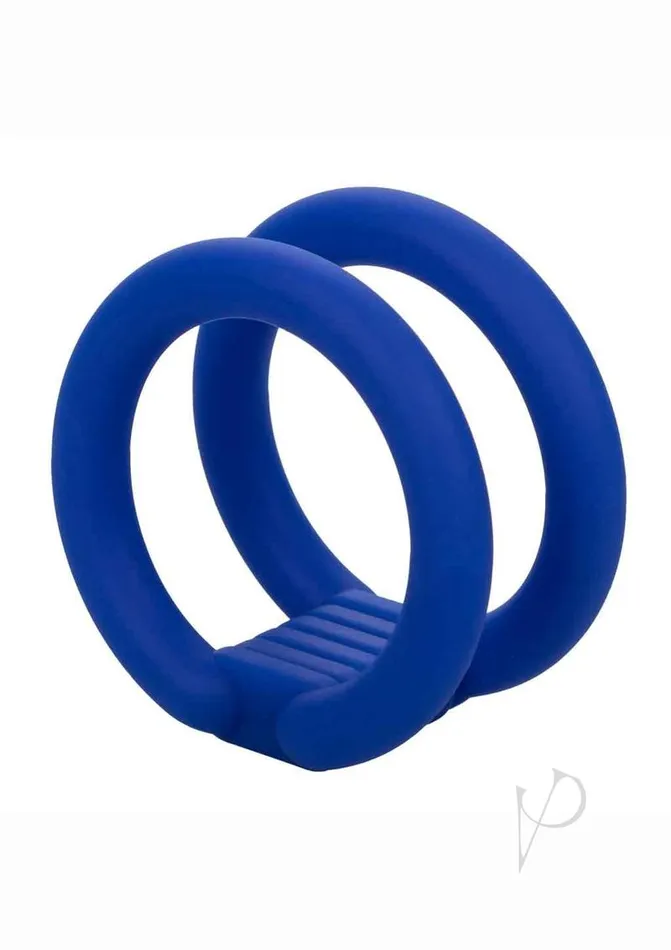 Male Sex Toys Admiral Admiral Dual Silicone Cock Ring Blue