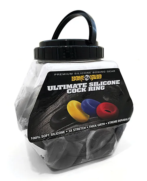 Male Sex Toys Boneyard Ultimate Silicone Cock Ring Fishbowl Black Bowl of 50 Boneyard Male Sex Toys Boneyard Ultimate Silicone Cock Ring Fishbowl Black Bowl of 50 Boneyard