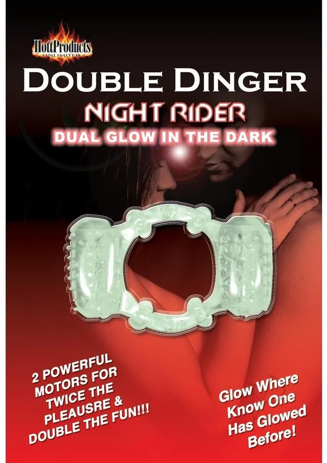 Male Sex Toys Hott Products Humm Dinger Night Rider Double Dinger Vibrating Cock Ring Glow In The Dark Male Sex Toys Hott Products Humm Dinger Night Rider Double Dinger Vibrating Cock Ring Glow In The Dark