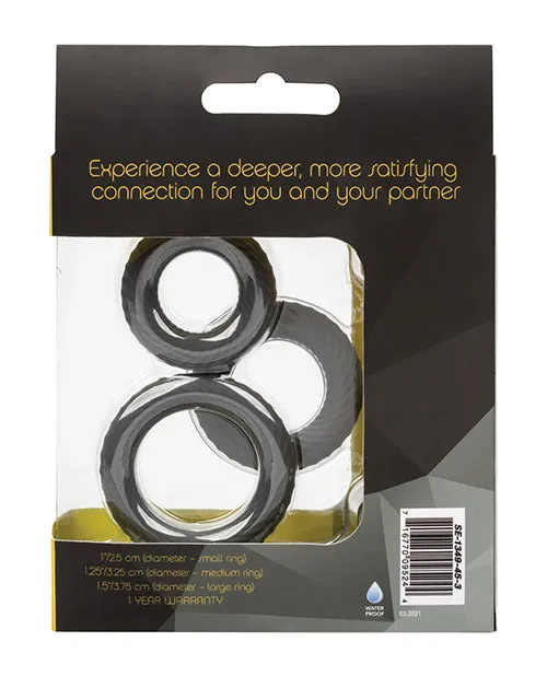 Male Sex Toys Link Up Link Up Ultra Soft Ultimate Set Silicone Cock Rings Set of 3 Gray Male Sex Toys Link Up Link Up Ultra Soft Ultimate Set Silicone Cock Rings Set of 3 Gray