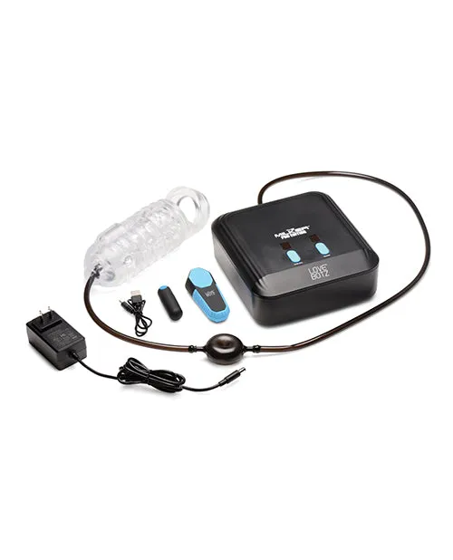 Male Sex Toys Lovebotz LoveBotz The Milker Pro Edition Masturbator with Remote Control Black